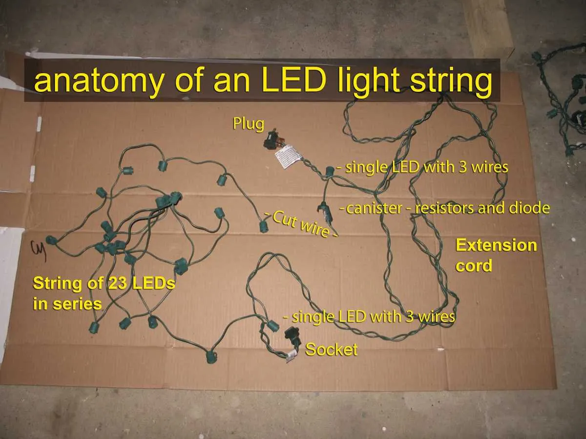 three wire 3 wire led christmas lights diagram