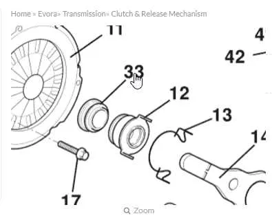 throw out bearing diagram