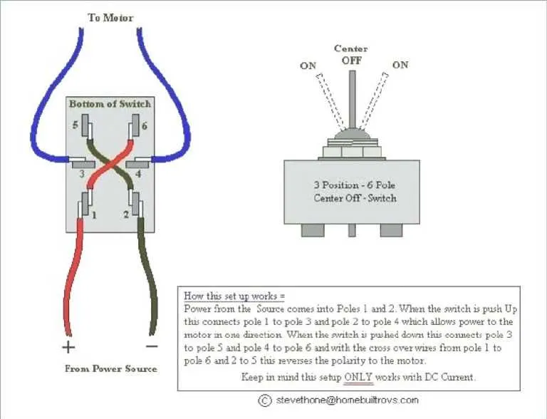 toggle switch connection diagram