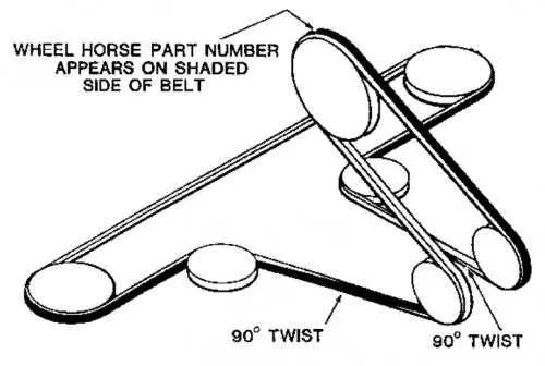 toro wheel horse belt diagram