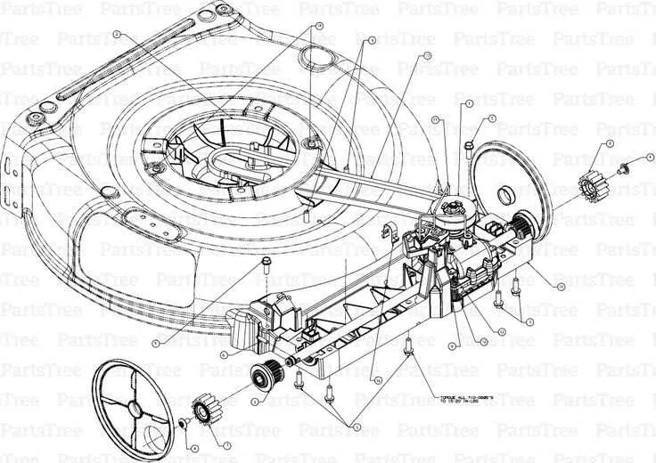 troy bilt 21 self propelled mower parts diagram
