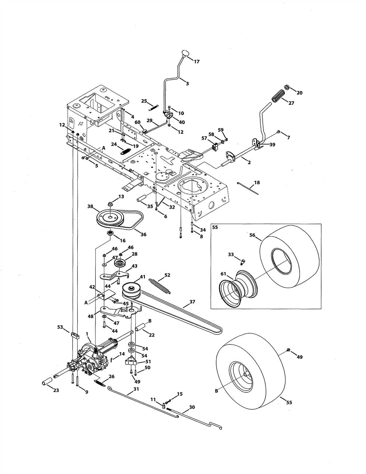 Troy bilt 42 deck diagram