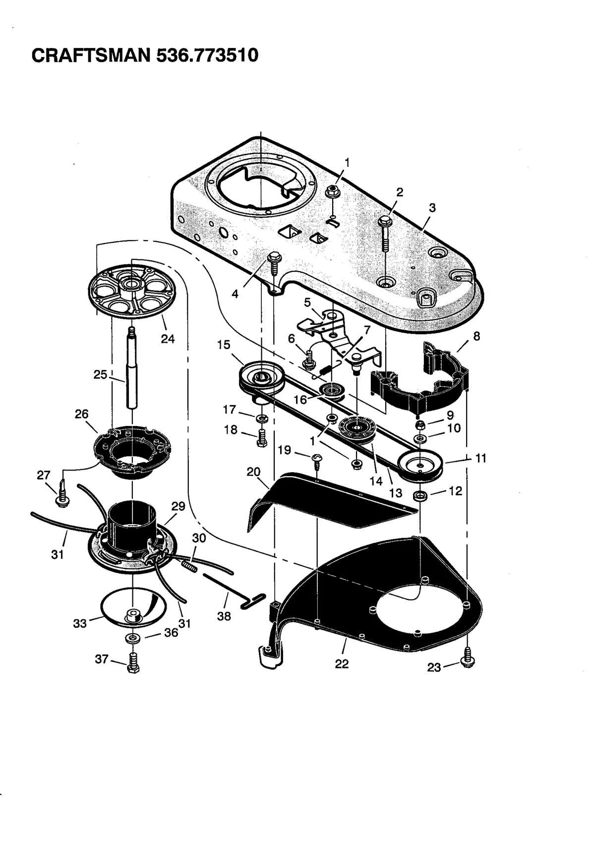 weed eater parts diagram