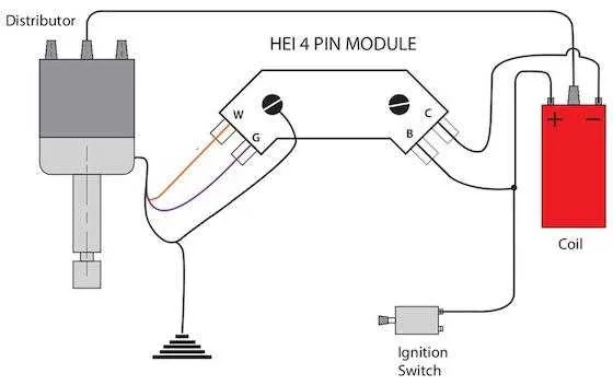 wiring diagram for gm hei distributor