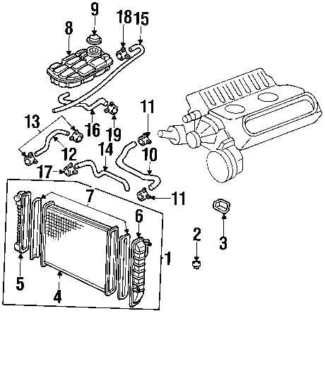zr1 radiator parts diagram