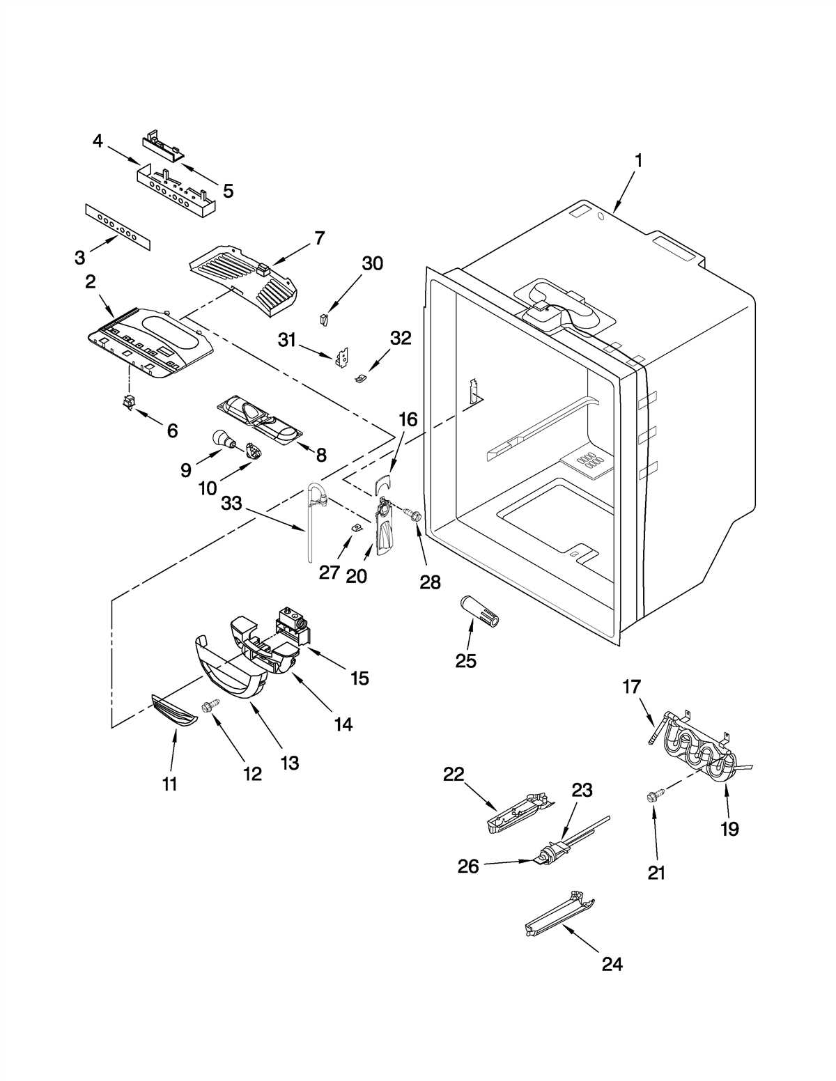 Amana ice maker parts diagram