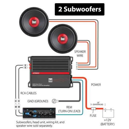 mono amplifier wiring diagram
