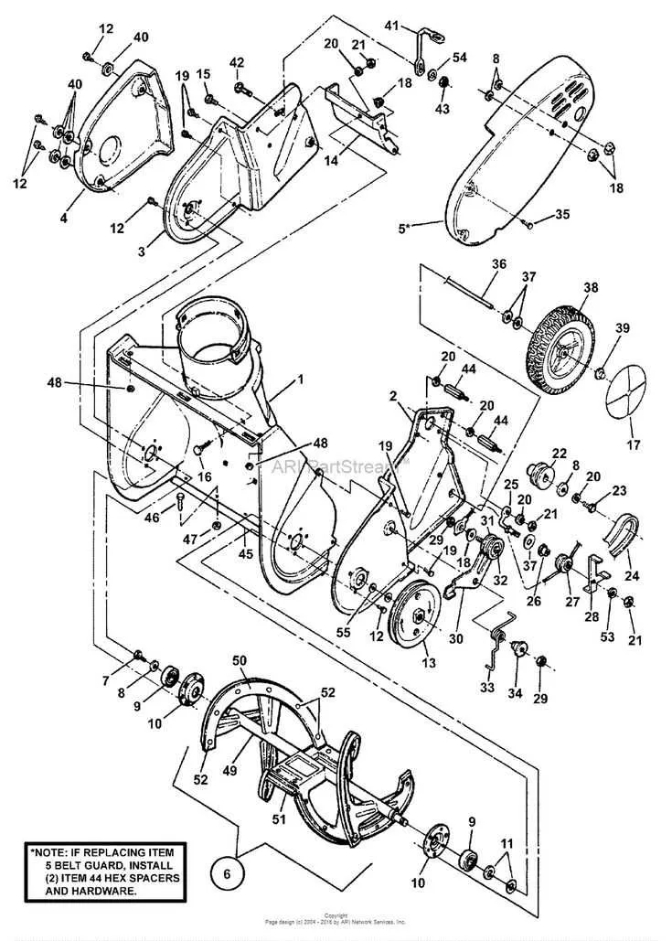 ariens drive belt diagram