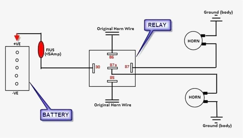 Gm horn relay wiring diagram