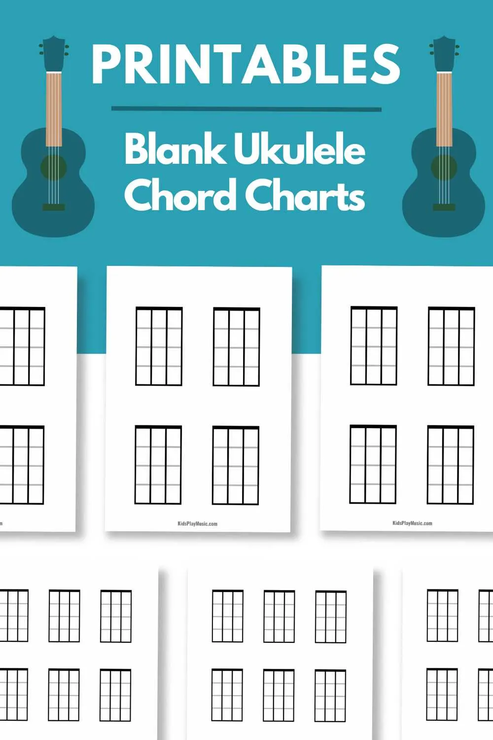blank ukulele chord diagram