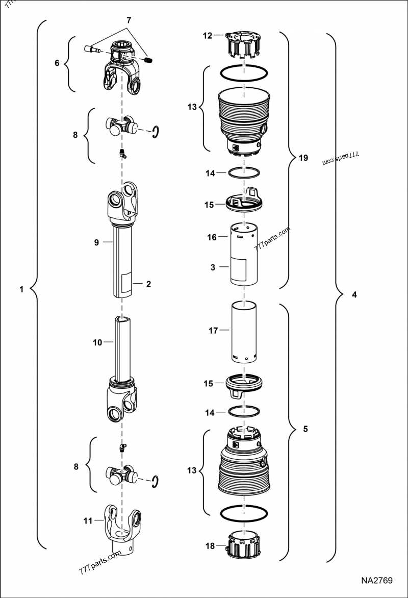 Bobcat auger parts diagram