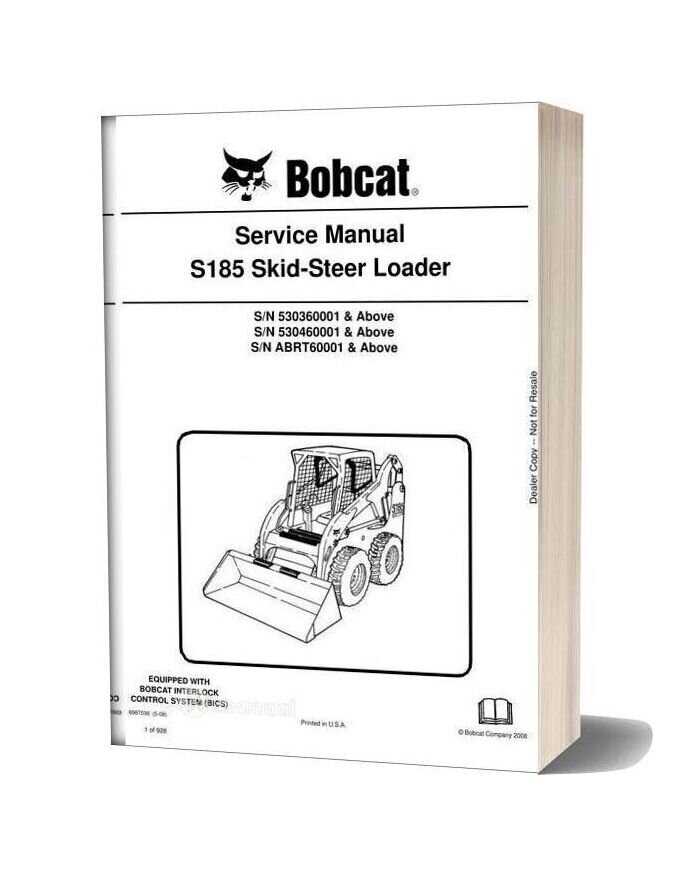Main Components of the Bobcat S185