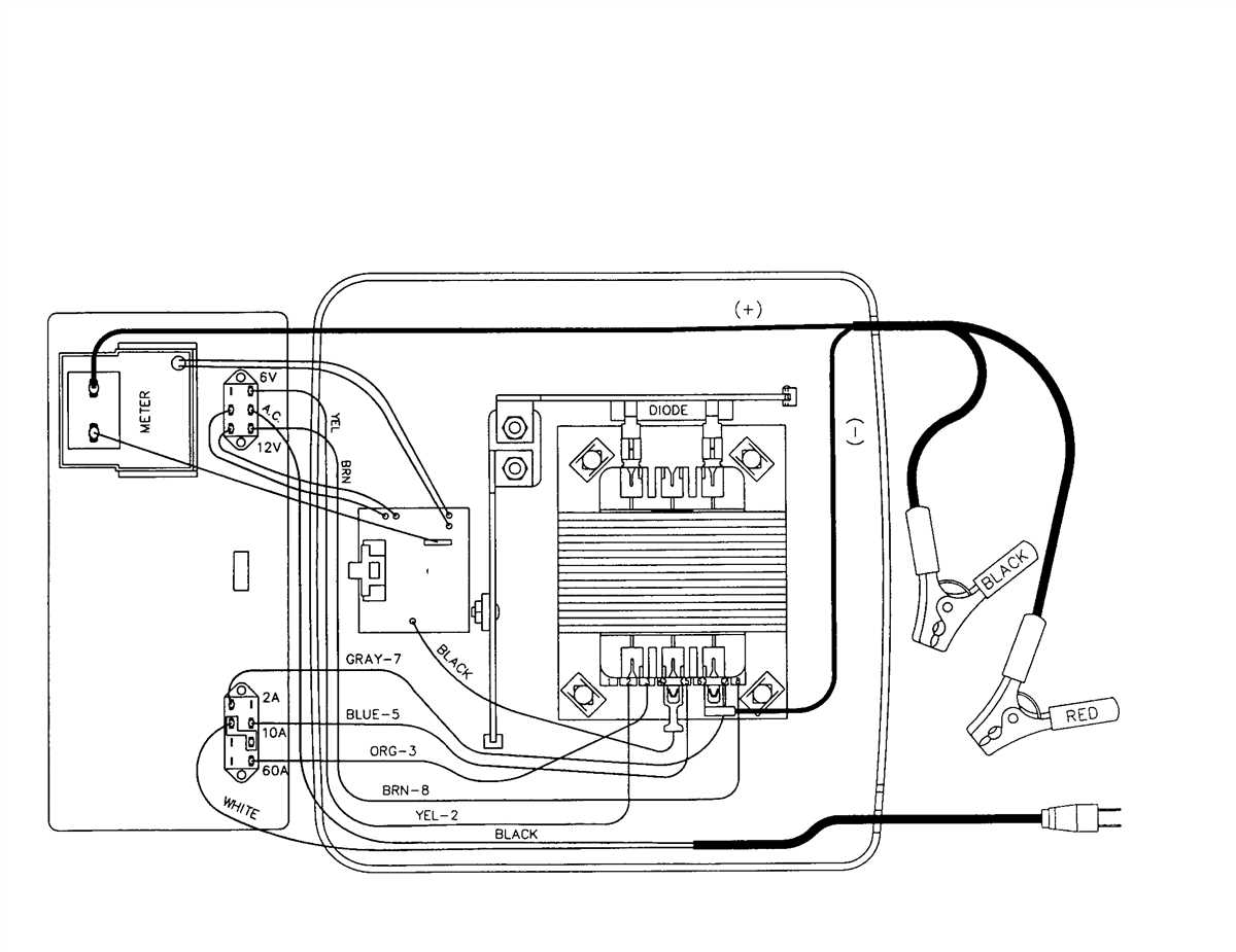 Cen-tech battery charger 60581 wiring diagram