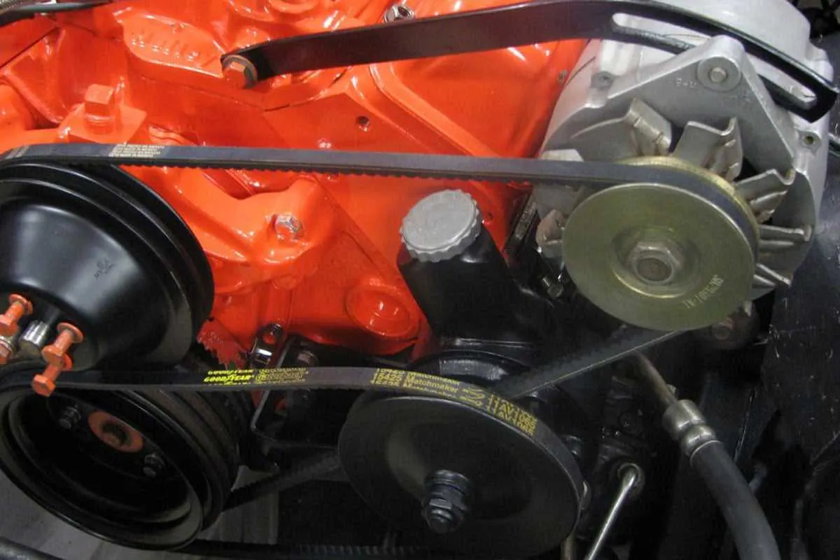 chevy 350 fan belt diagram