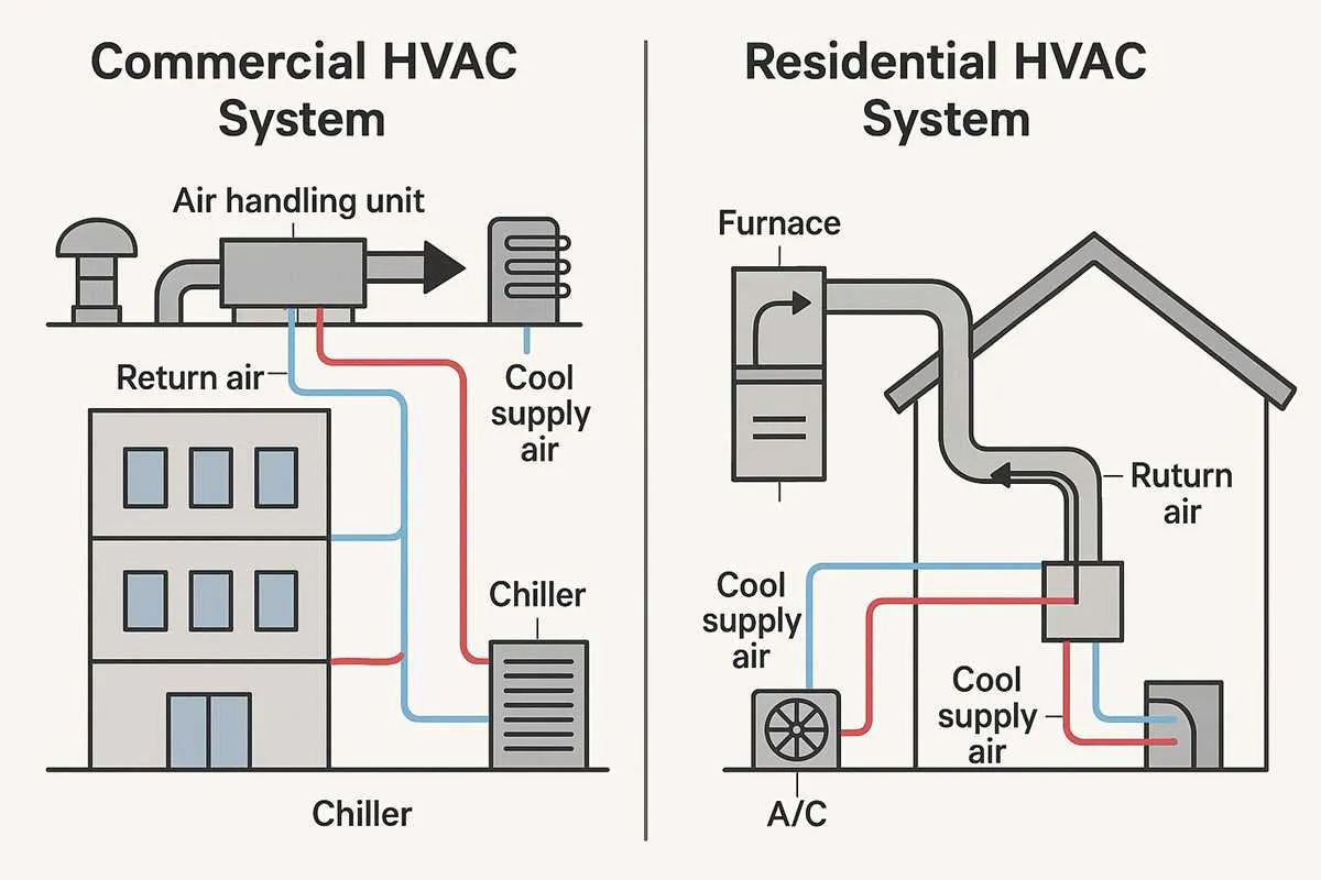 commercial hvac system diagram