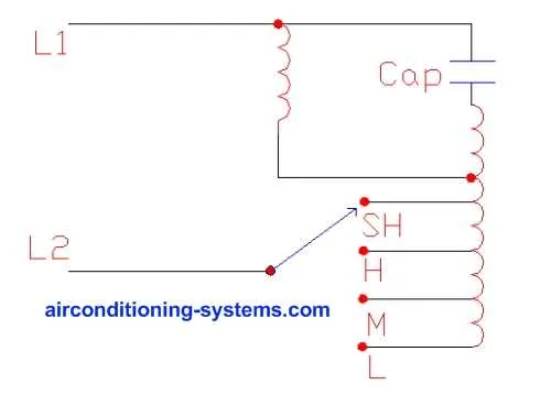 2 speed fan motor wiring diagram