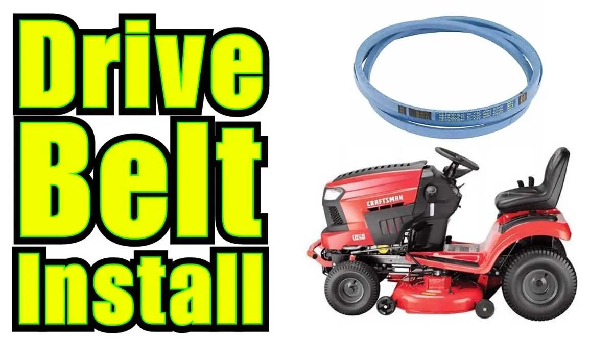 craftsman t1600 drive belt diagram