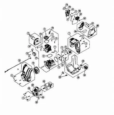 craftsman weed eater parts diagram