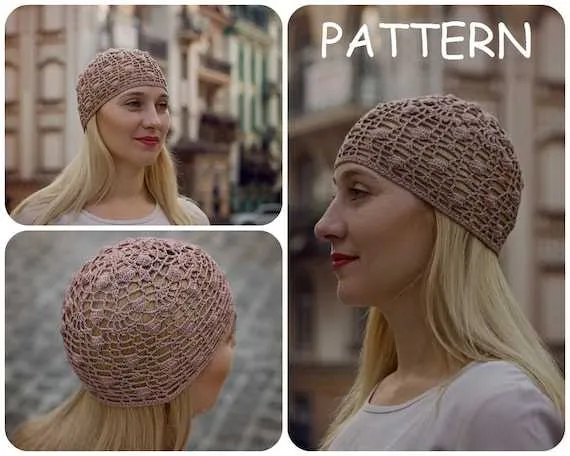 crochet beanie pattern diagram
