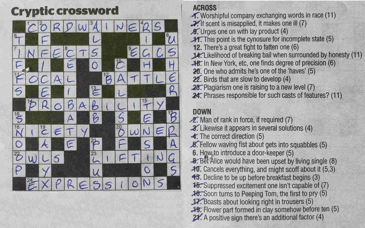 crossword diagram crossword clue