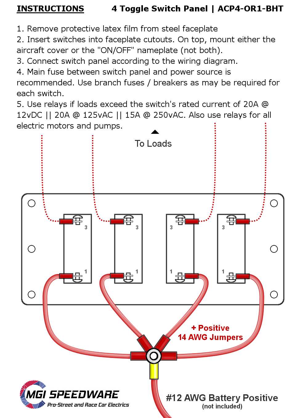 On off toggle switch wiring diagram