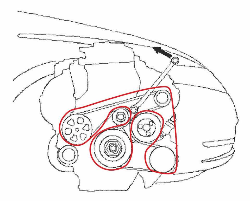 3. Release tension from the belt