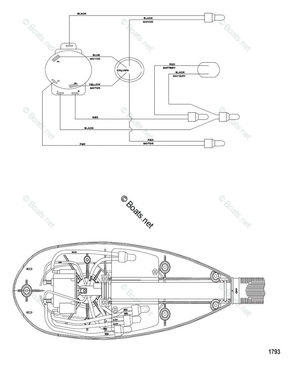diagram of a boat motor