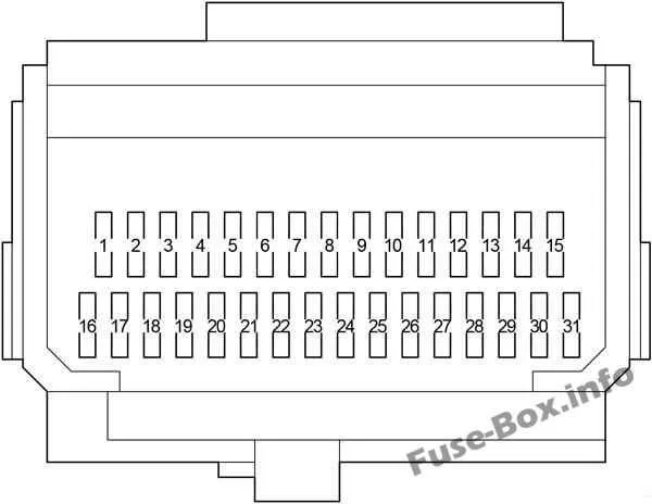 diagrama de fusibles toyota corolla 2010