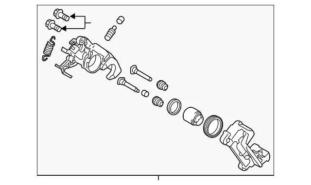 rear brake caliper diagram