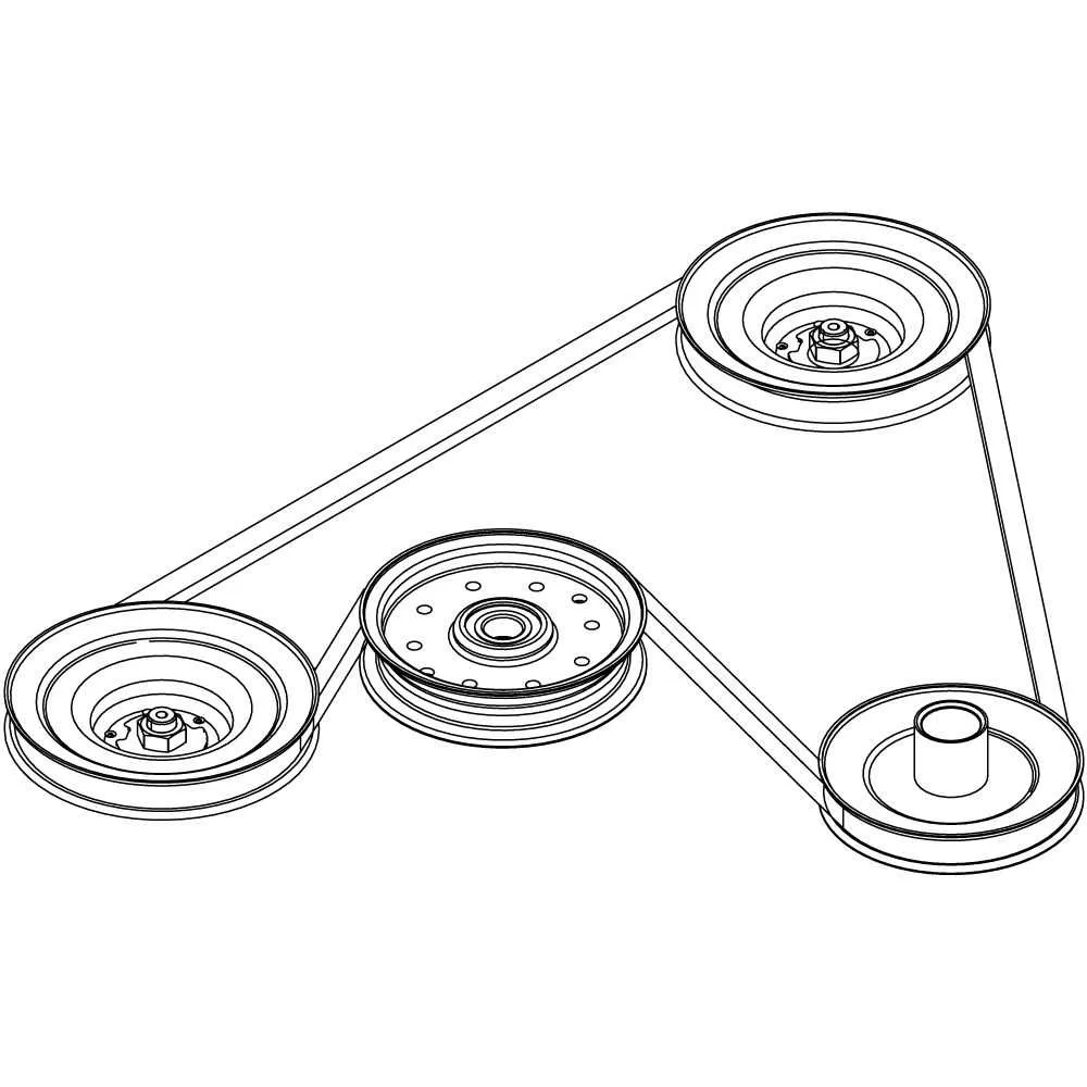 drive belt diagram for cub cadet ltx 1040