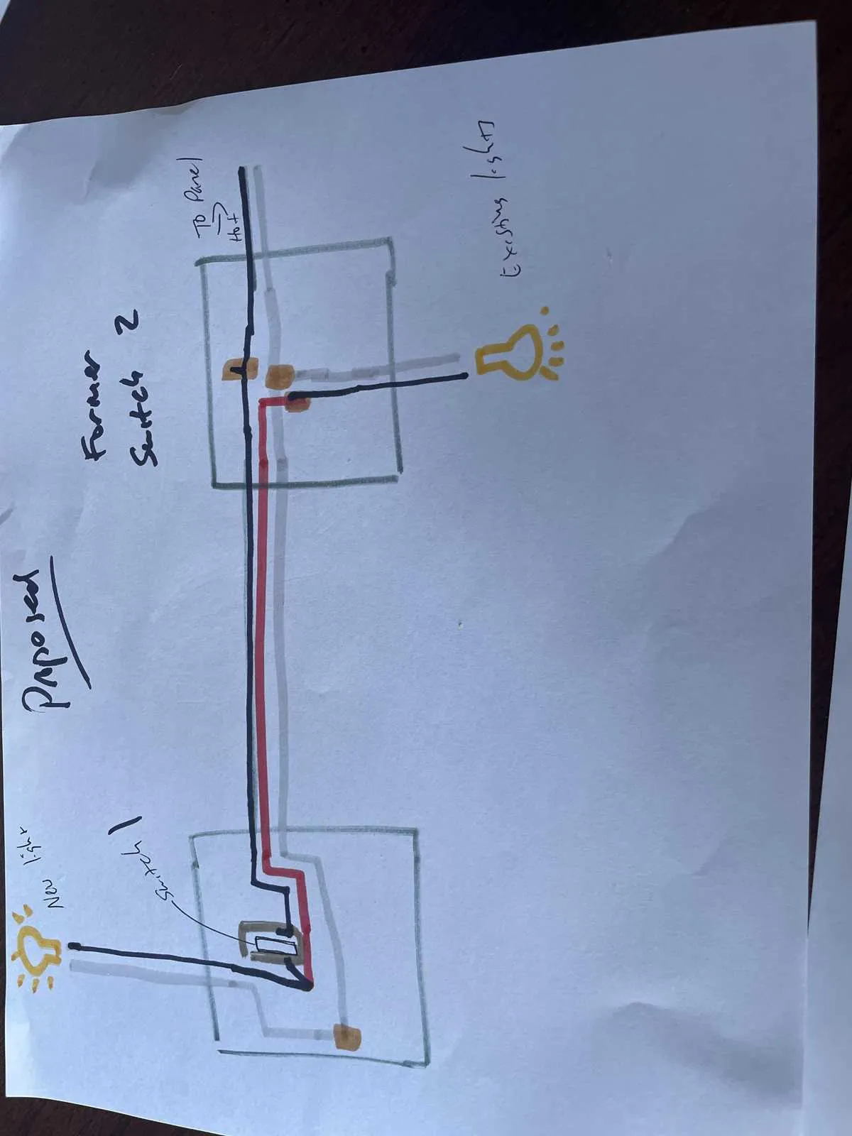 single pole switch diagram
