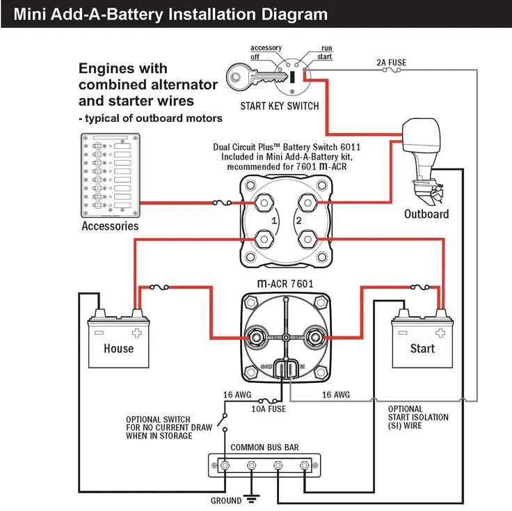 dual battery wiring diagram for boat