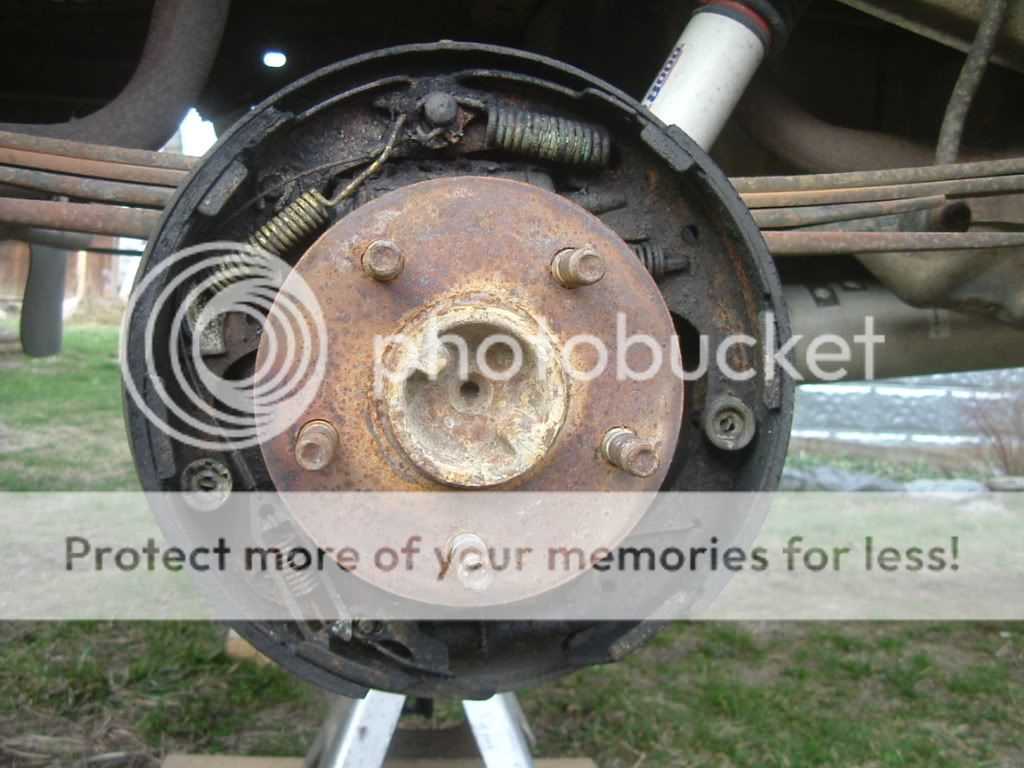 Components of a 1993 Ford Ranger Drum Brake