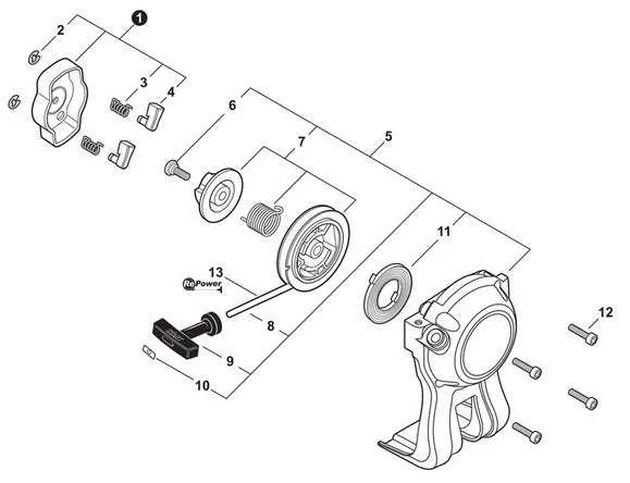 echo pas 225 parts diagram