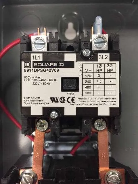 square d starter wiring diagram