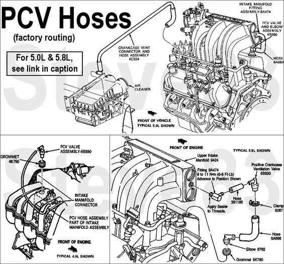 engine ford 302 vacuum diagram