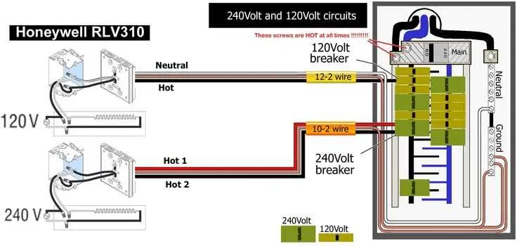 wiring diagram for a baseboard heater