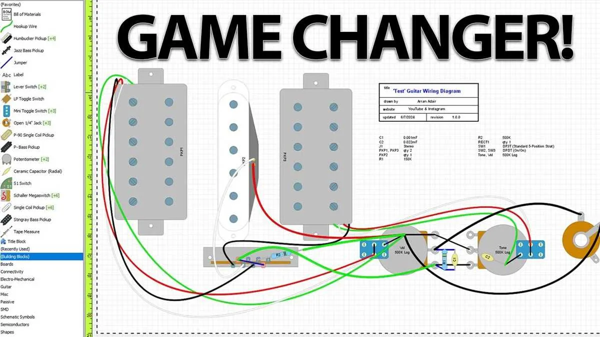 custom guitar wiring diagrams