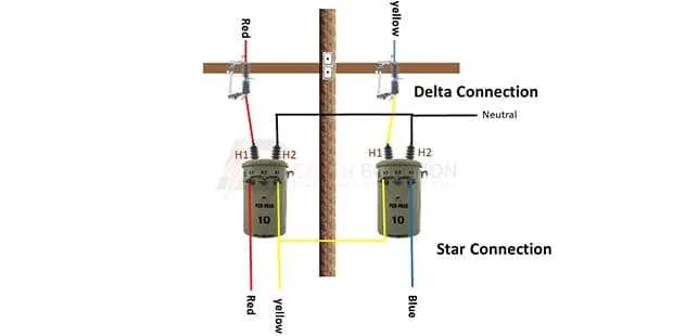 3 phase transformer wiring diagram