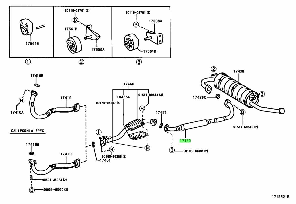 Toyota rav4 exhaust system diagram