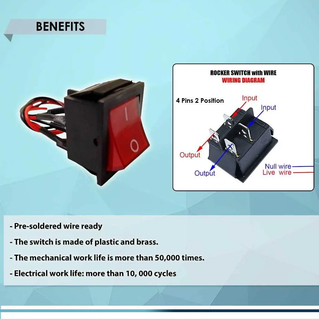 4 pin rocker switch wiring diagram