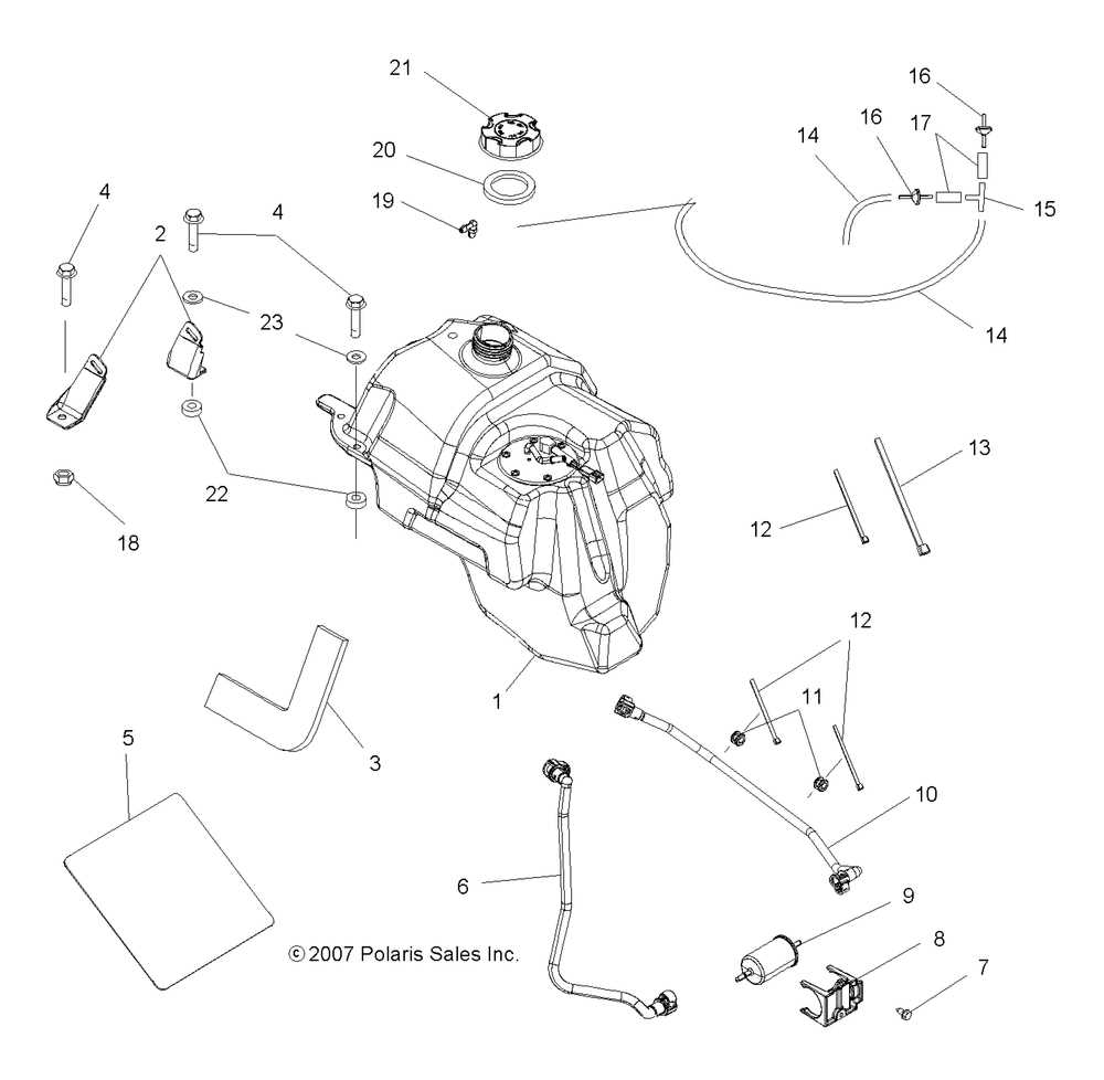 Other suspension parts on the Polaris Predator include: