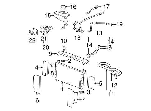 2000 chevy cavalier radiator diagram