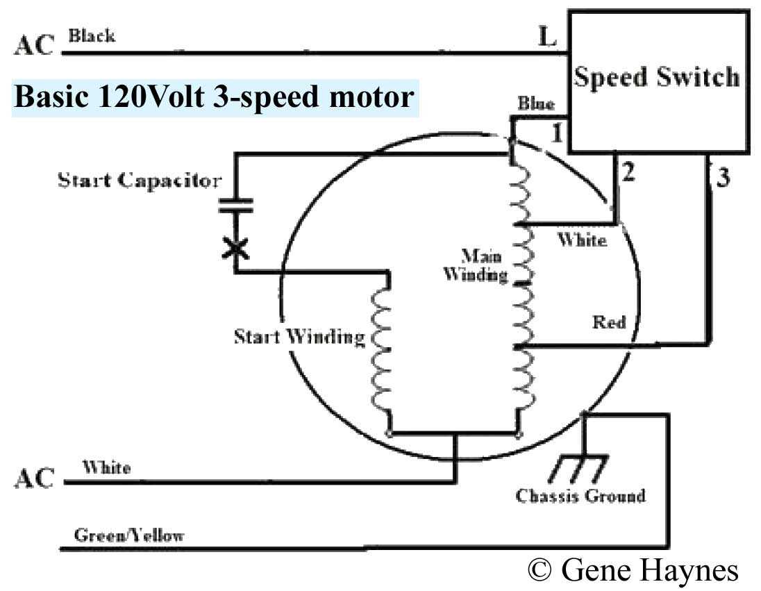 Hunter fan motor wiring diagram