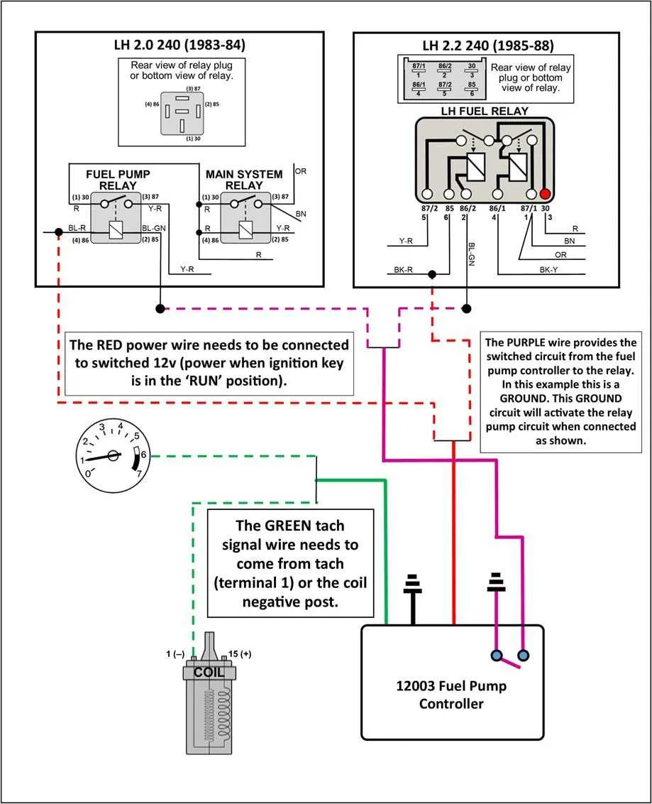 fuel pump relay wiring diagram