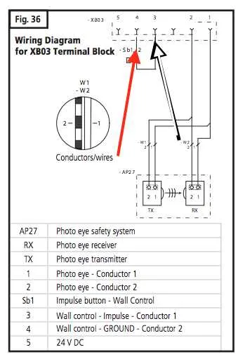 garage door opener electrical diagram