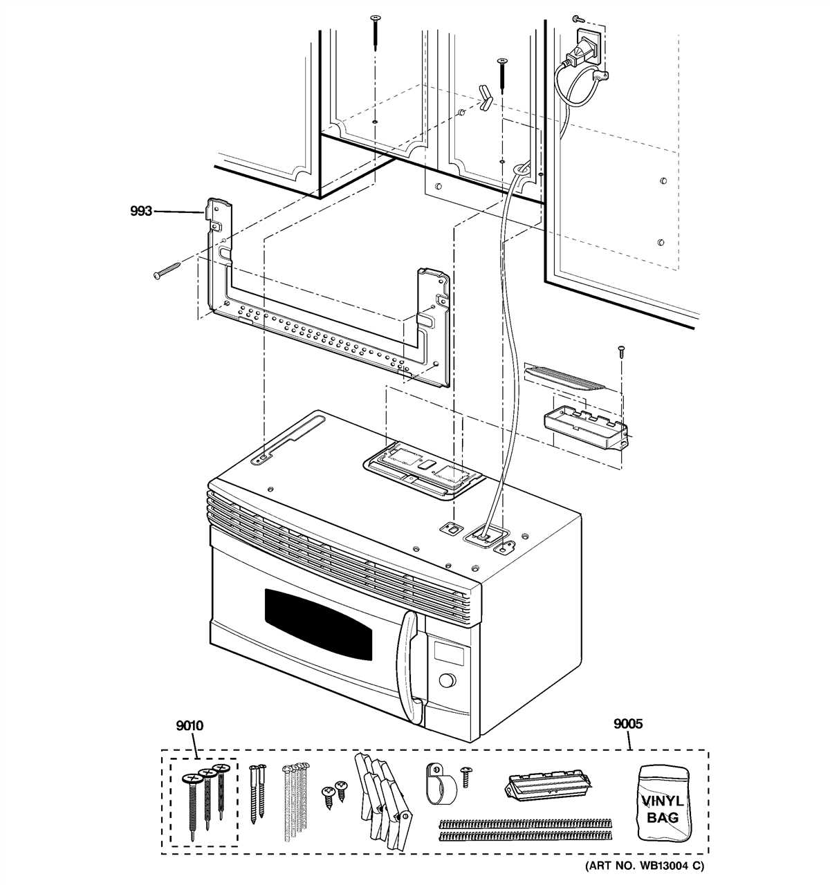 Ge profile oven parts diagram