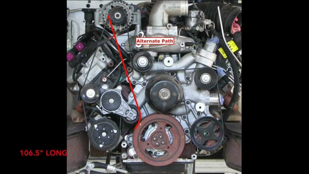 6.0 powerstroke serpentine belt diagram