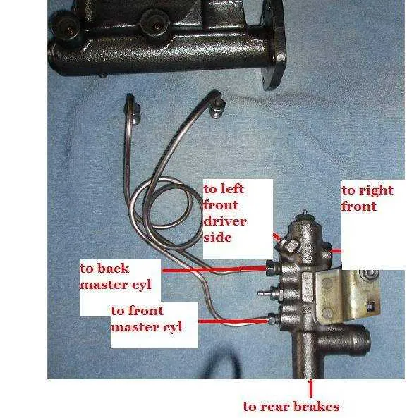gm proportioning valve diagram