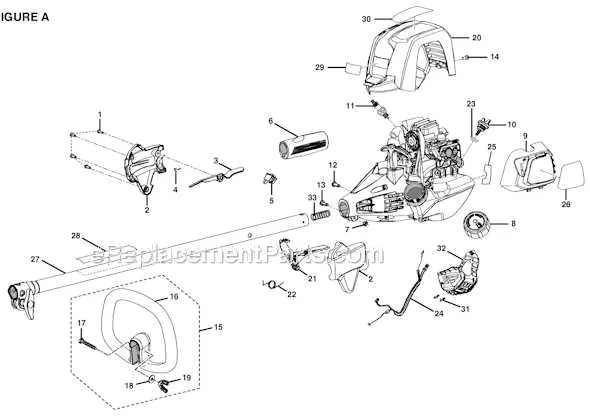 ryobi s430 parts diagram